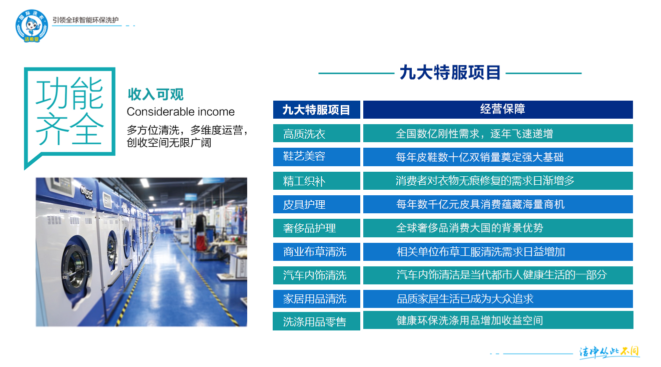 洁希亚国际洗衣合作优势 洁希亚国际洗衣合作优势