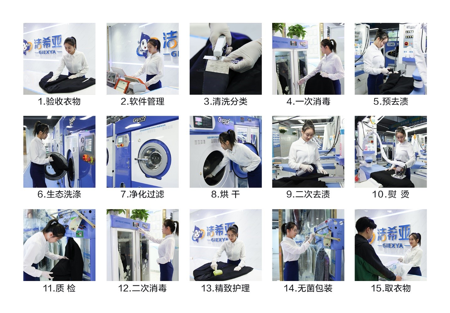 十五道递进式洗涤工序 十五道递进式洗涤工序